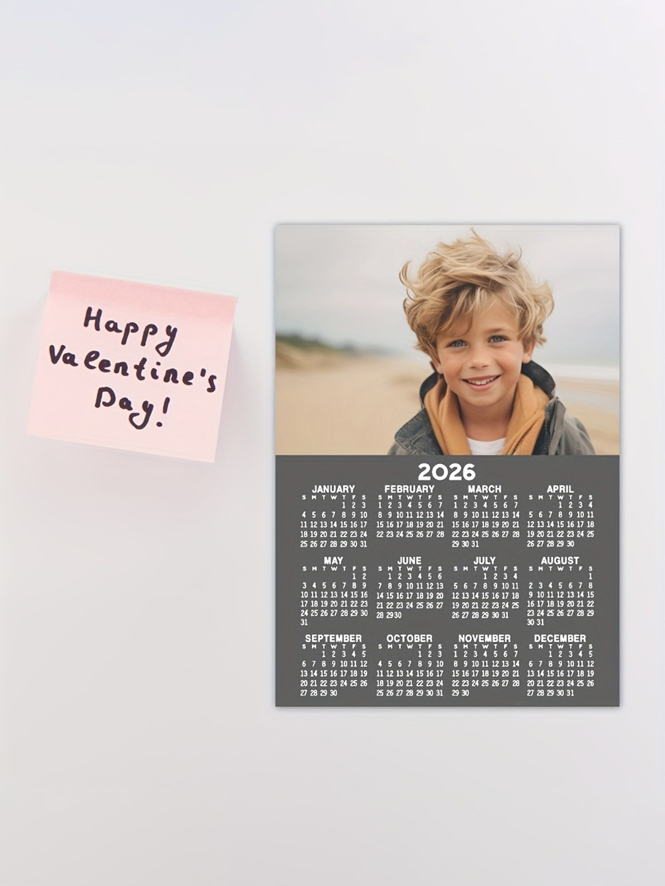 Custom Photo Magnetic Calendar 2026